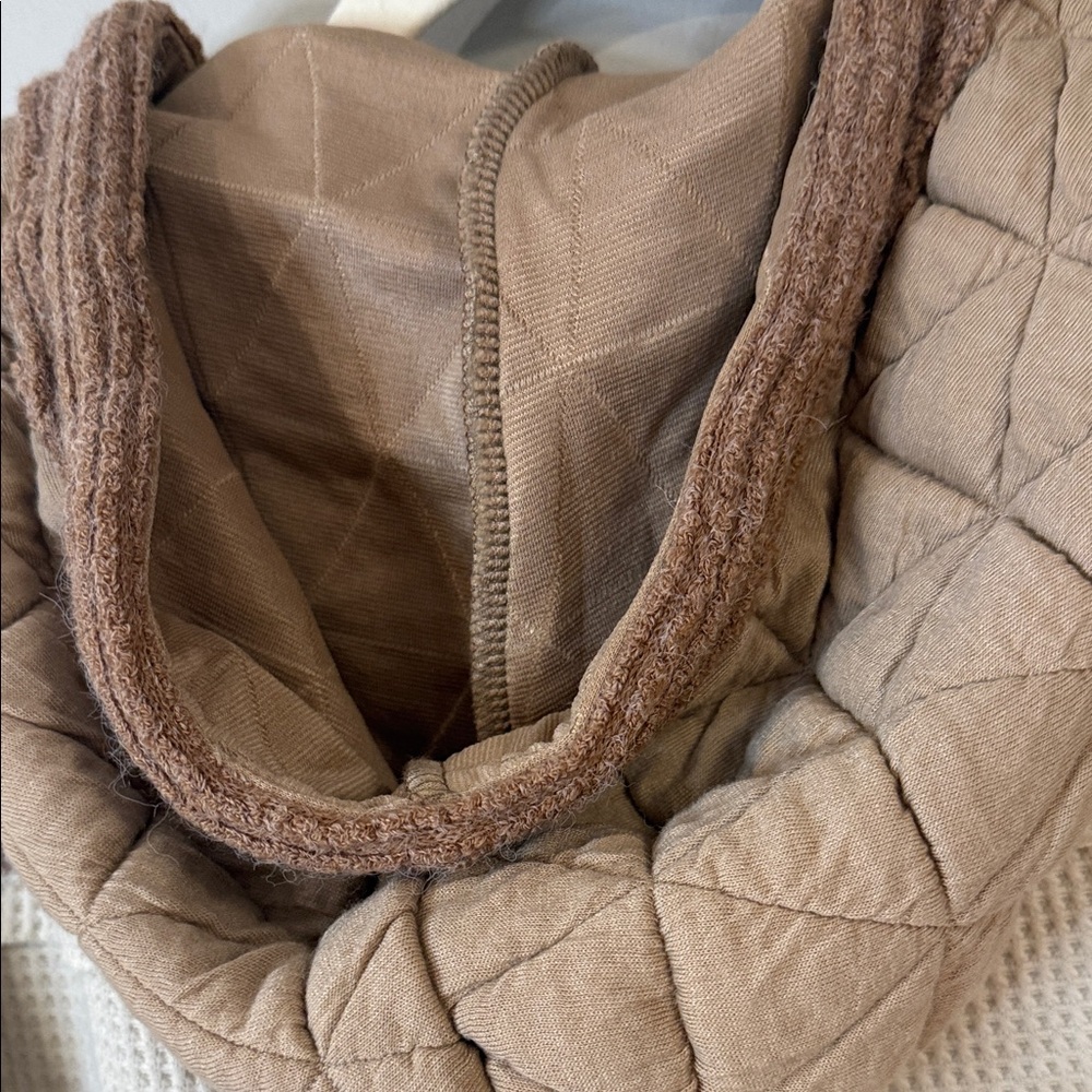 POL clothing oversized quilted patchwork button u… - image 12